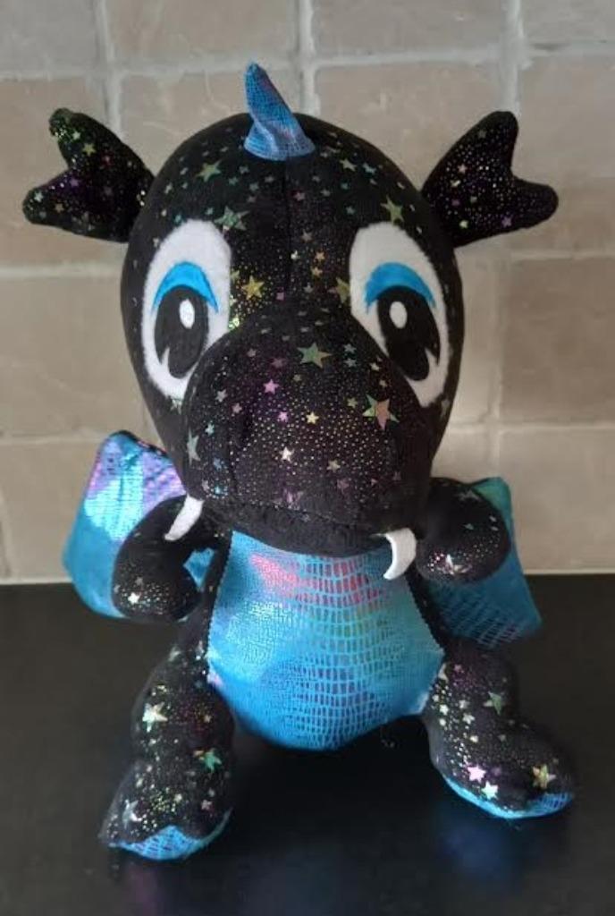 Knuffel glitter draak, Kinderen en Baby's, Speelgoed | Knuffels en Pluche, Ophalen of Verzenden, Zo goed als nieuw