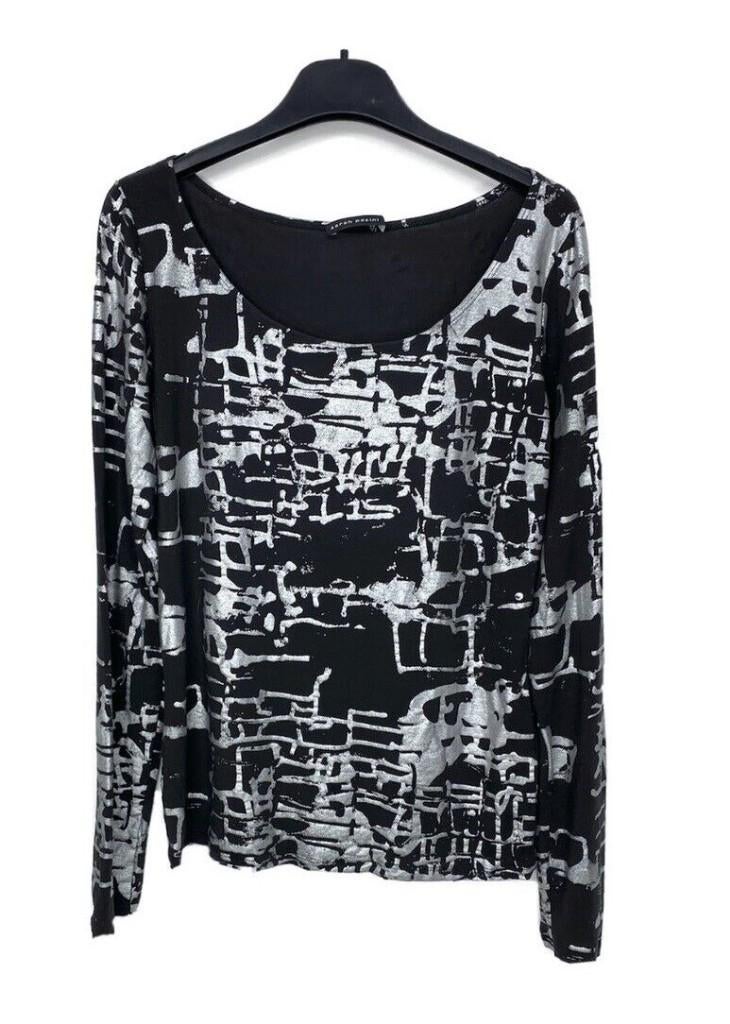 Pull noir et argenté Sarah Pacini comme neuf taille 2, Sarah pacini, Enlèvement ou Envoi, Noir