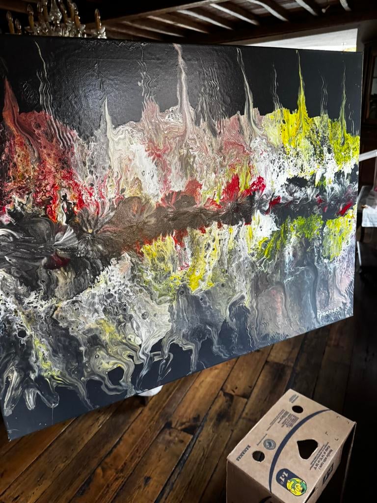 Ppeeters schilderij abstract, Enlèvement