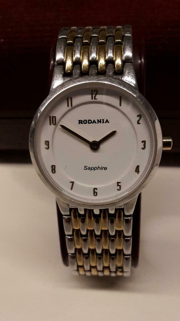 damesuurwerk Rodania met metalen armband, Overige merken, Staal, Gebruikt, Staal