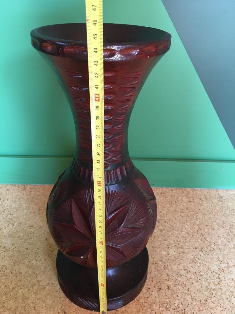 grand vase en ébène, Maison & Meubles, Moins de 50 cm, Autres couleurs, Comme neuf, Enlèvement