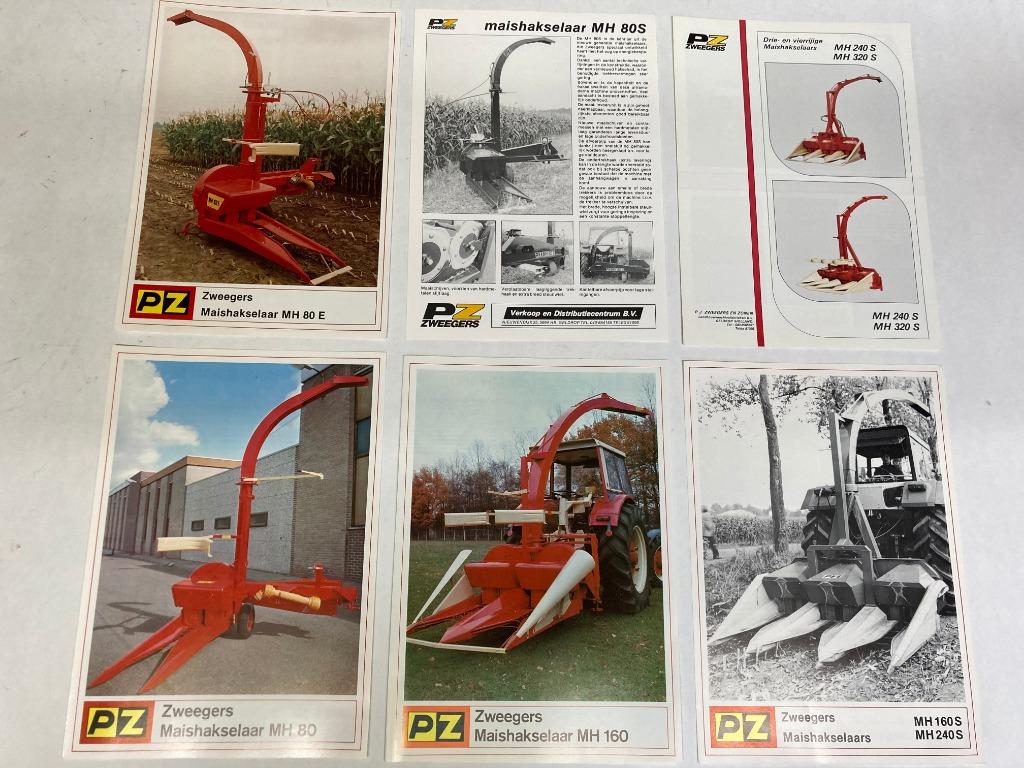 PZ Zweegers Maishakselaar folders 6 stuks, Motoren, Verzenden