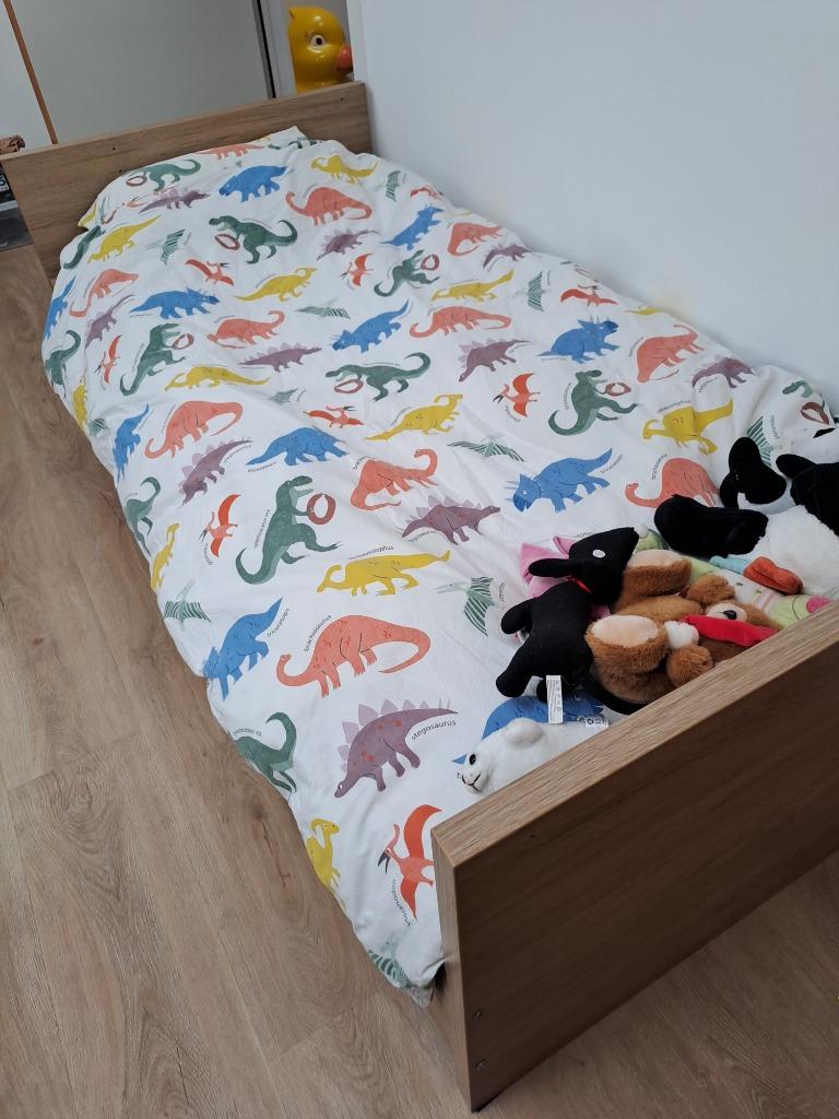 Bed (eenpersoonsbed, ombouw tot peuterbed mogelijk), Kinderen en Baby's, Kinderkamer | Bedden, 85 tot 100 cm, Gebruikt, 180 cm of meer