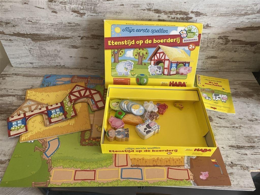 mijn eerste spellen etenstijd op de boederij HABA [s897], Verzenden, Zo goed als nieuw
