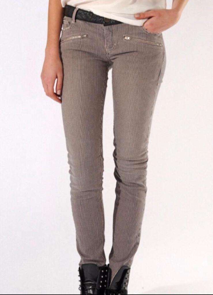 Maje gestreepte designer jeans, Maje, Enlèvement ou Envoi, Comme neuf, Taille 38/40 (M)