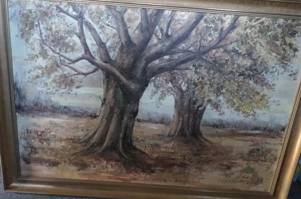 peinture avec des arbres, Antiquités & Art, Enlèvement