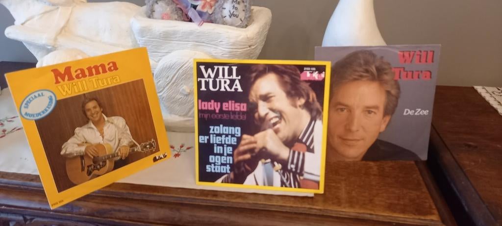 Vinyl singles met hoes Will Tura, Ophalen of Verzenden, Gebruikt