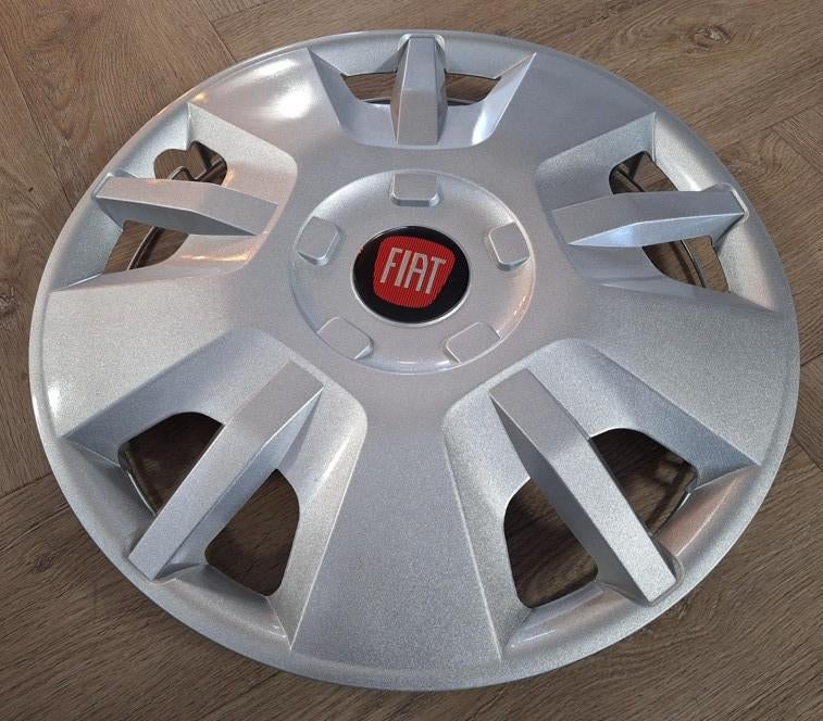 Wieldoppen set Fiat Ducato 15 inch Zwart logo 4 stuks Actie, Ophalen of Verzenden, Nieuw