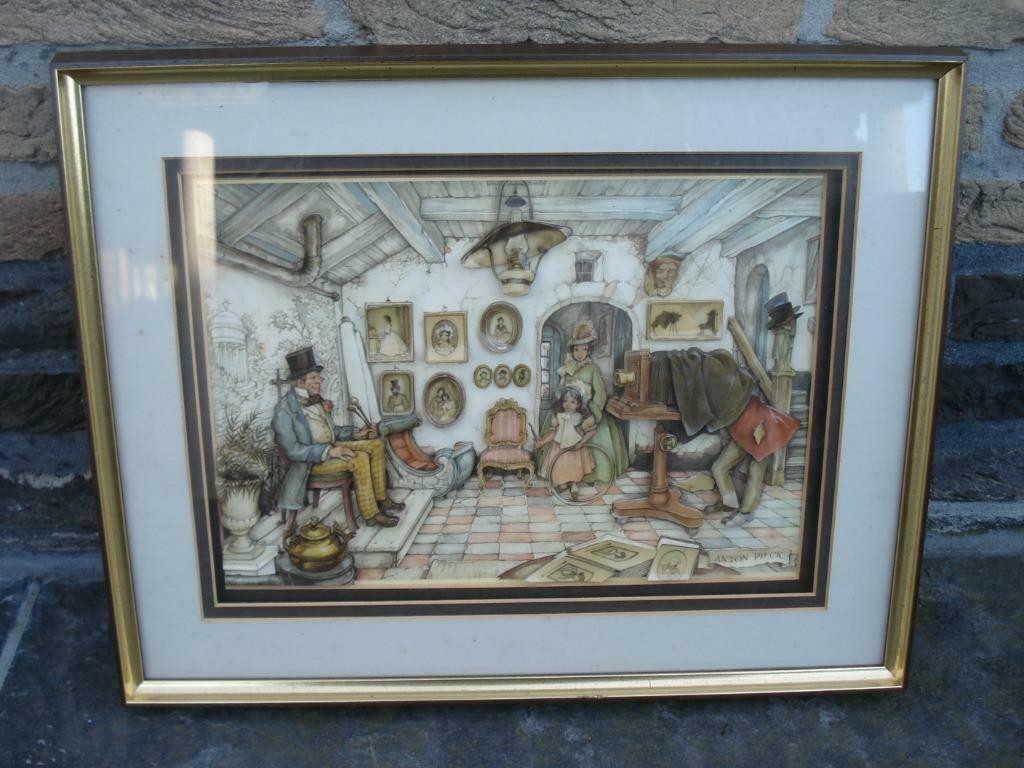 Anton Pieck kader, Huis en Inrichting, Ophalen of Verzenden, Zo goed als nieuw, Minder dan 50 cm, Minder dan 50 cm