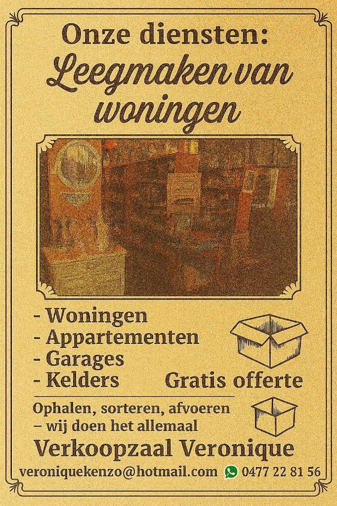 opruiming-Huis leegmaken bij overlijden, Ophalen of Verzenden