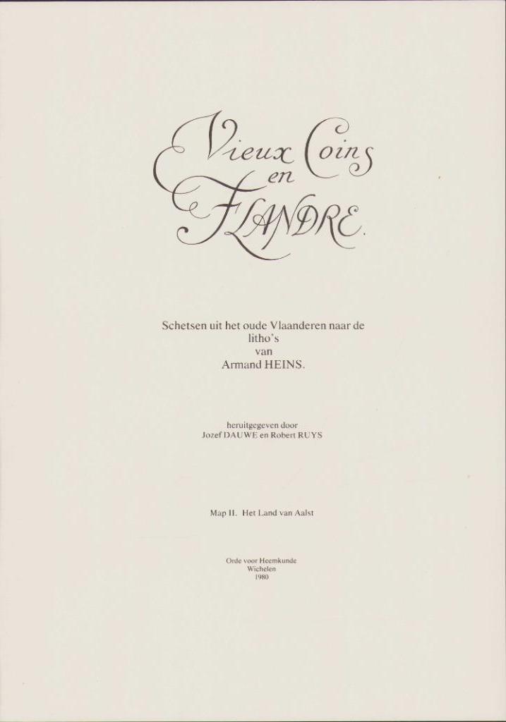 A. Heins - Map II: Het land van Aalst ( heruitgave), Enlèvement ou Envoi, Diverse auteurs, Utilisé, 20e siècle ou après