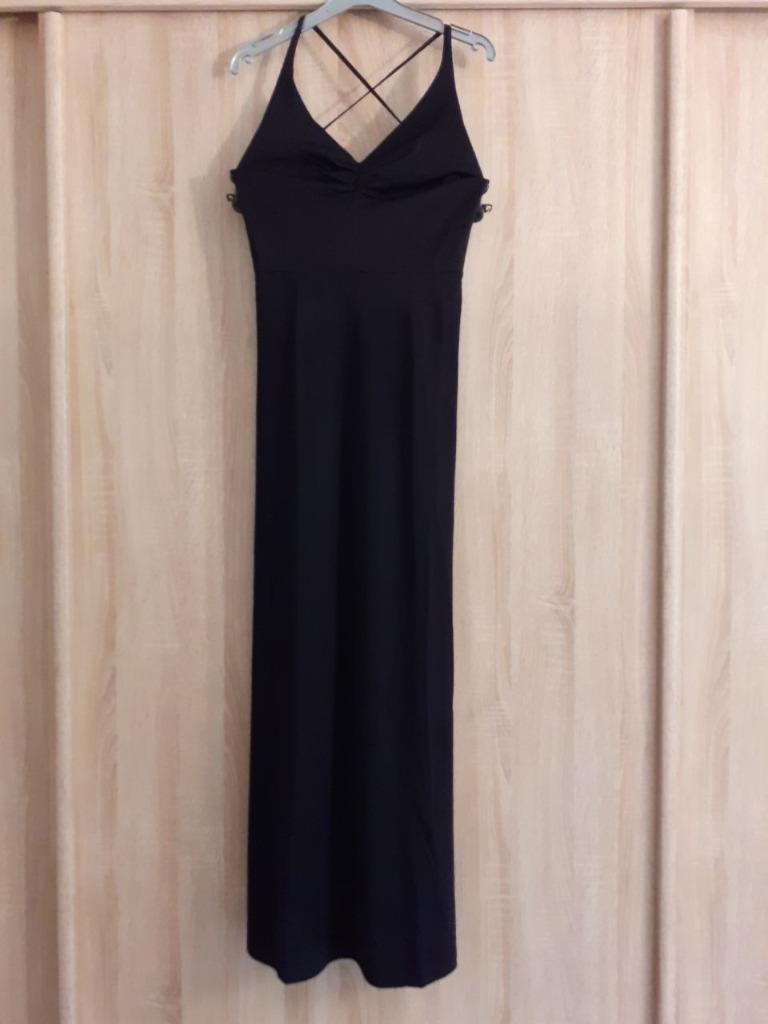 Robe soirée dos nu longue noire, Enlèvement ou Envoi, Comme neuf, Taille 36 (S), Noir