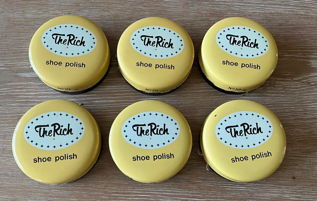 THE RICH shoe polish N 10 zwart 1966, Verzamelen, Merken en Reclamevoorwerpen, Nieuw, Ophalen of Verzenden