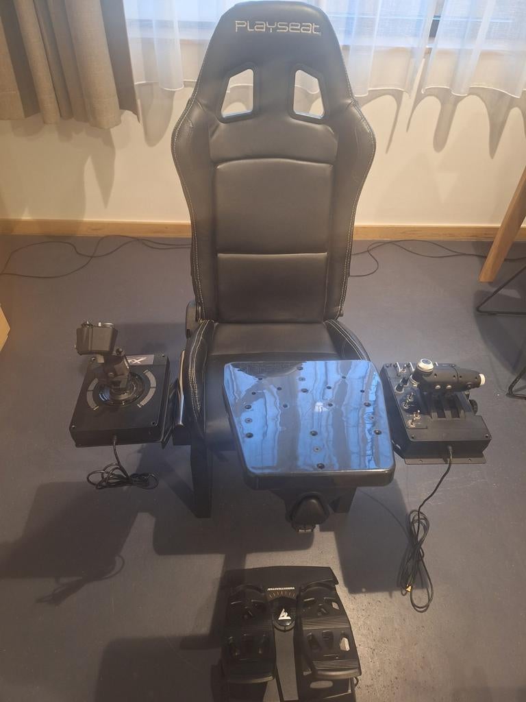 complete Set playseat Airforce one en Hotas Rhino x56, Ophalen, Nieuw