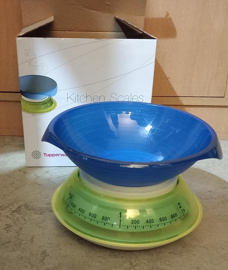 Balance de cuisine Tupperware, Enlèvement, Neuf, Bleu, Balance