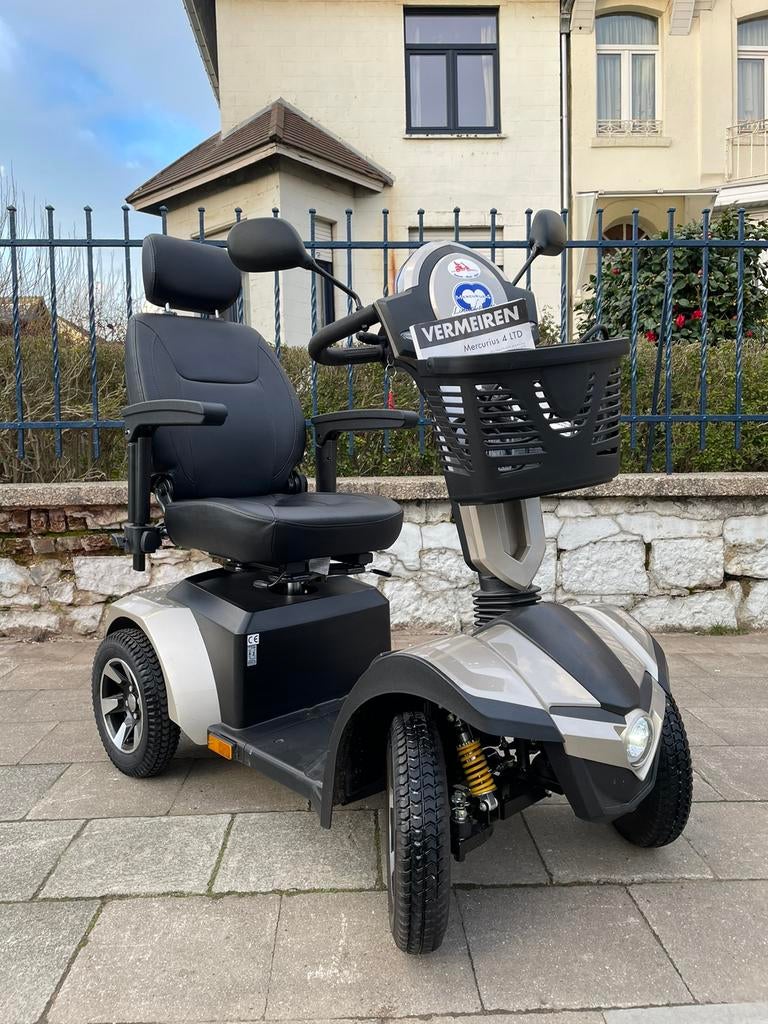 Scootmobiel Vermeiren Mercurius 4D voiturette électrique PMR, Enlèvement ou Envoi, Pliant, Comme neuf, Fauteuil roulant électrique