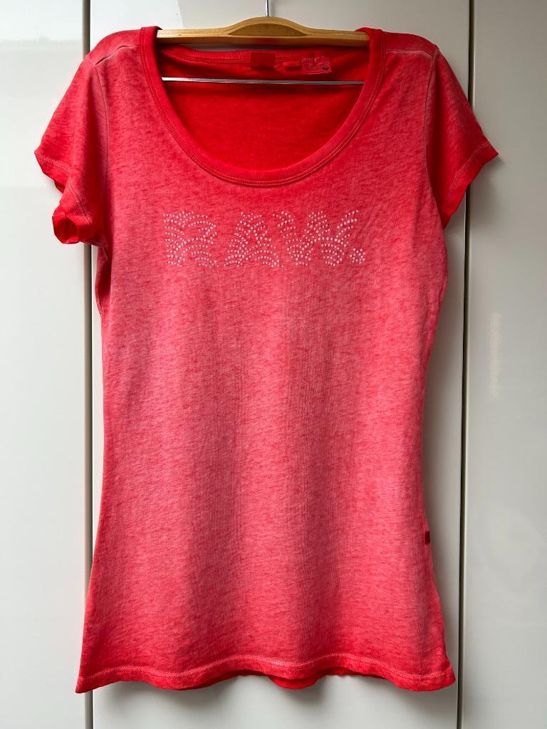 G-Star Raw oranje t-shirt - Maat XS, Kleding | Dames, Oranje, Ophalen of Verzenden, Zo goed als nieuw, Korte mouw