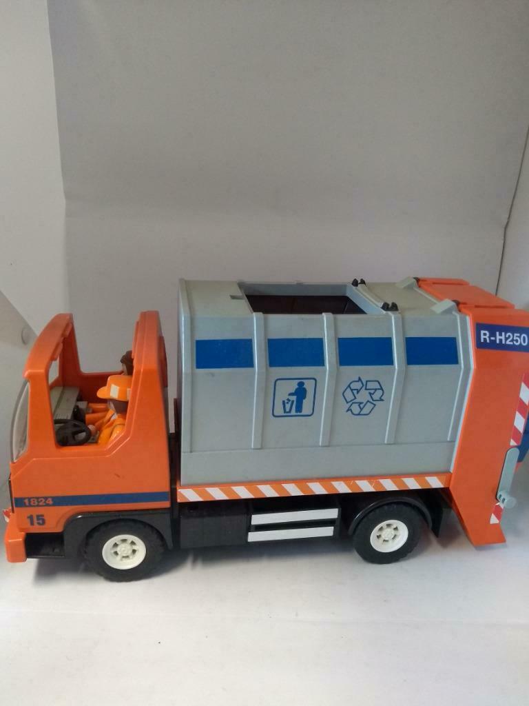playmobil lot vuilniswagen en boot, Ophalen of Verzenden, Gebruikt, Los Playmobil