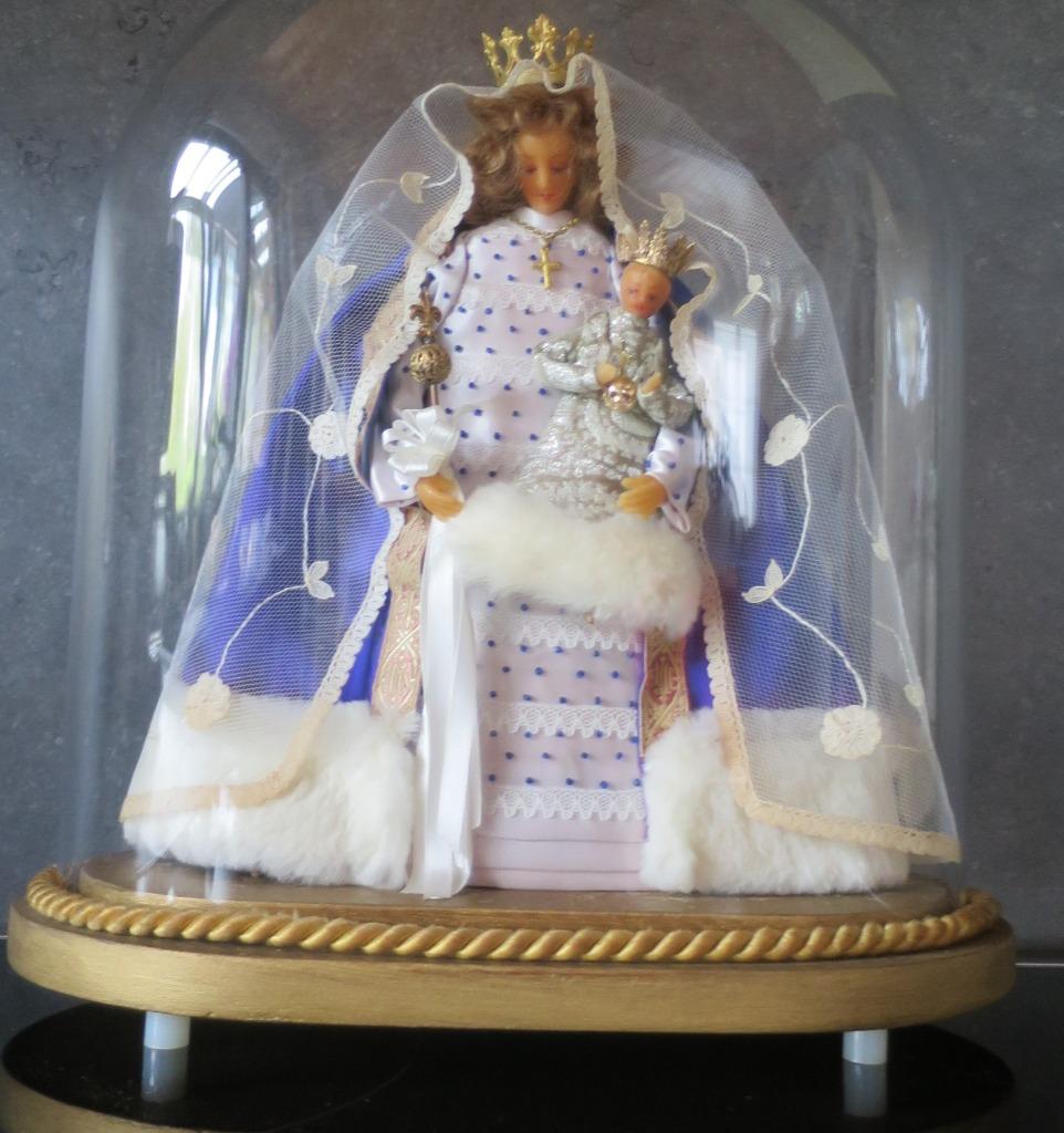 2 beelden "Madonna met kind" handgemaakt, Antiek en Kunst, Ophalen