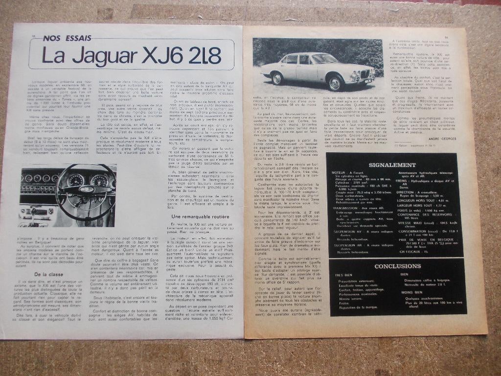 JAGUAR DIVERS ESSAIS PUBLICITES ANNEES 60-70, Livres, Enlèvement ou Envoi, Utilisé, Autres marques