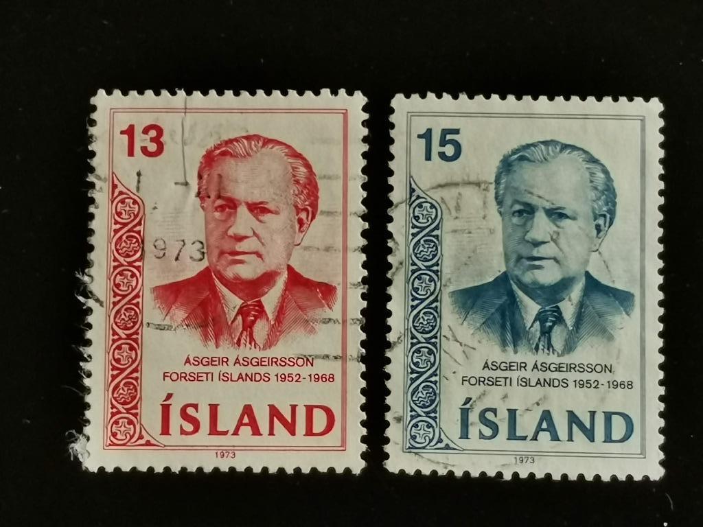 Ijsland 1973 - President Asgeir Asgeirsson, Ophalen of Verzenden, IJsland, Gestempeld