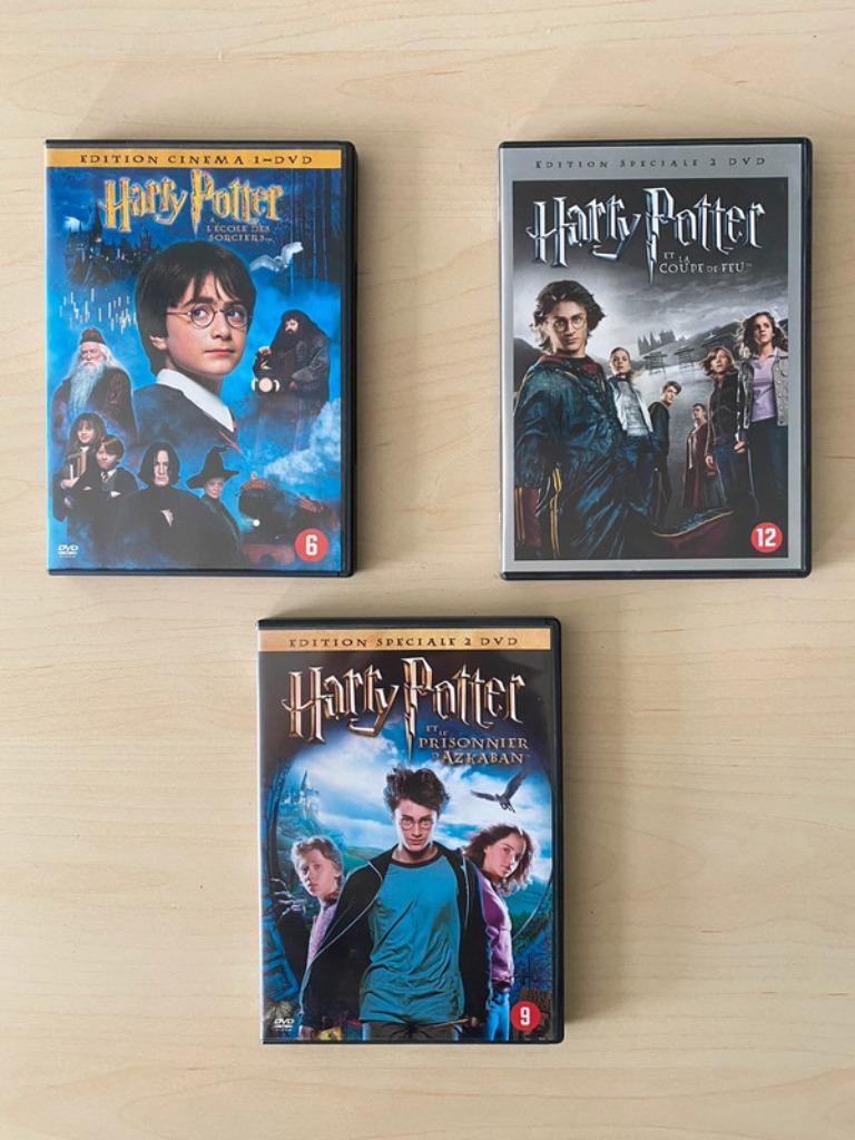 DVD Harry Potter 1,2&3, À partir de 12 ans, Enlèvement ou Envoi, Comme neuf, Fantasy