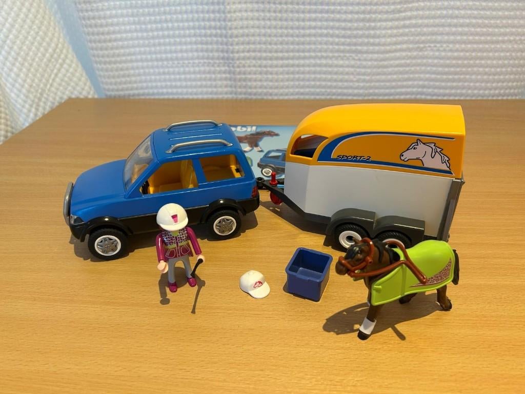 Playmobil Voertuig met Paardentrailer - 5223, Kinderen en Baby's, Speelgoed | Playmobil, Ophalen of Verzenden, Zo goed als nieuw