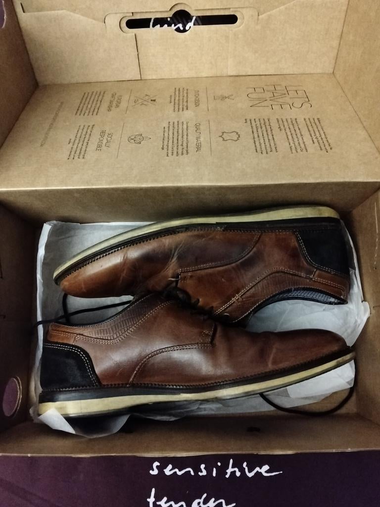 Bruine lederen schoenen Bull Boxer M41, Bruin, Ophalen of Verzenden, Gedragen, Bullboxer