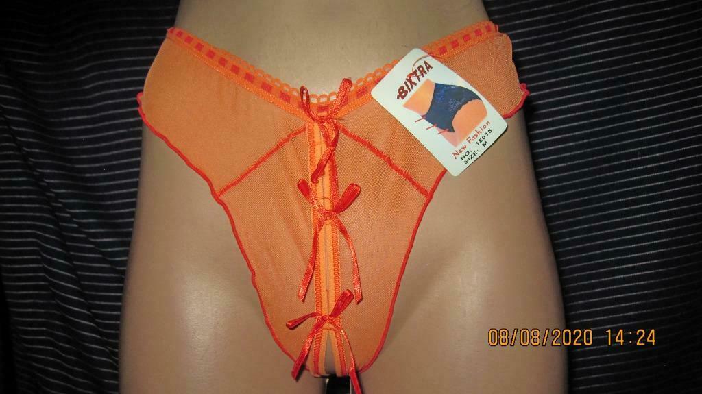 String met open kruis, Kleding | Dames, String, Onbekend, Oranje, Ophalen of Verzenden