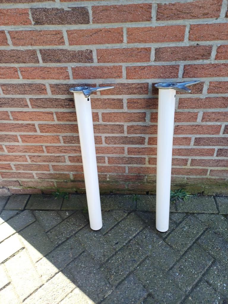 2 TAFELPOTEN, Tafelpoot, Gebruikt, 50 tot 100 cm, Rond