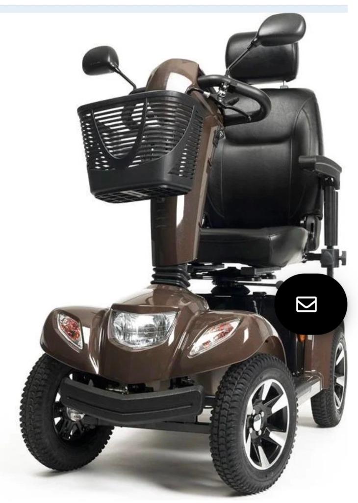 Scootmobiel Vermeiren Carpo 4 limites bruin zeer goede staat, Diversen, Ophalen, Zo goed als nieuw, Vermeiren, 16 km/u of meer