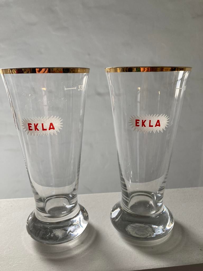 2 verres à bière Ekla Vandenheuvel 33 cl, Enlèvement ou Envoi, Comme neuf