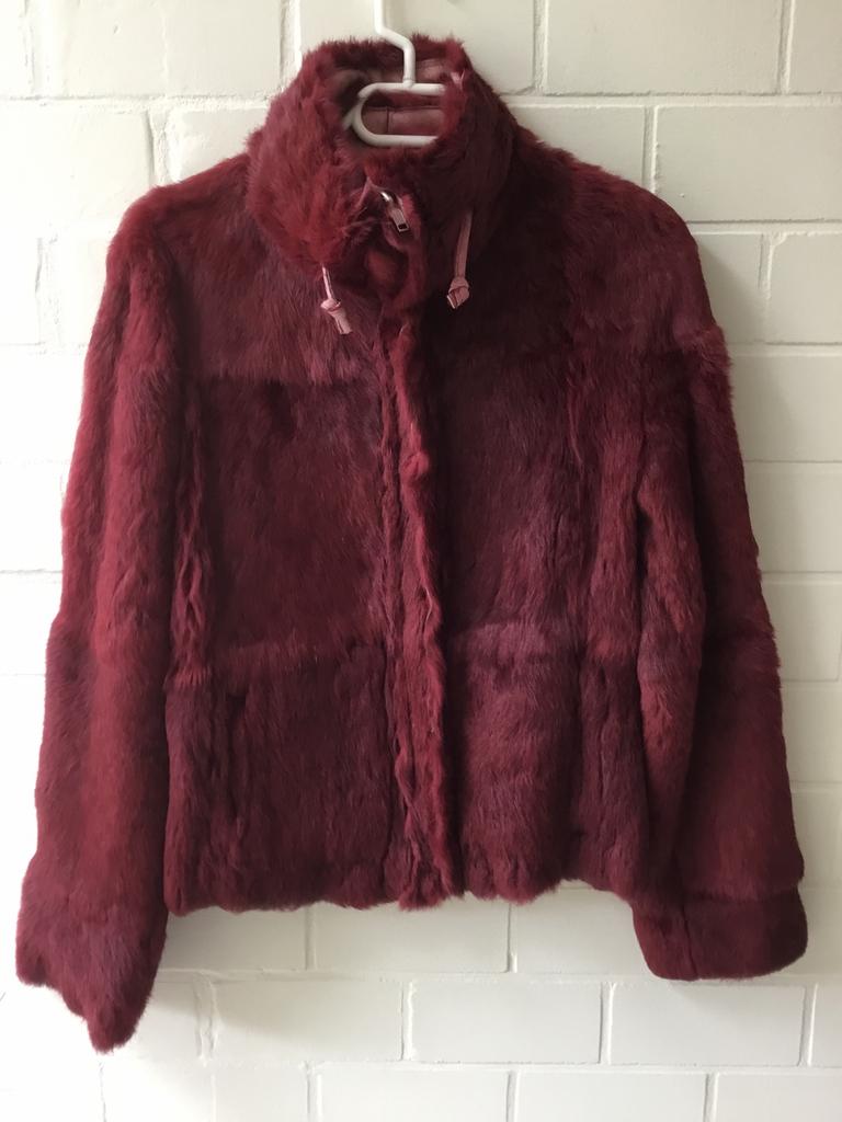 Jas in echte konijnenpels, Kleding | Dames, Jassen | Winter, Ophalen of Verzenden, Zo goed als nieuw, Maat 38/40 (M), Overige kleuren
