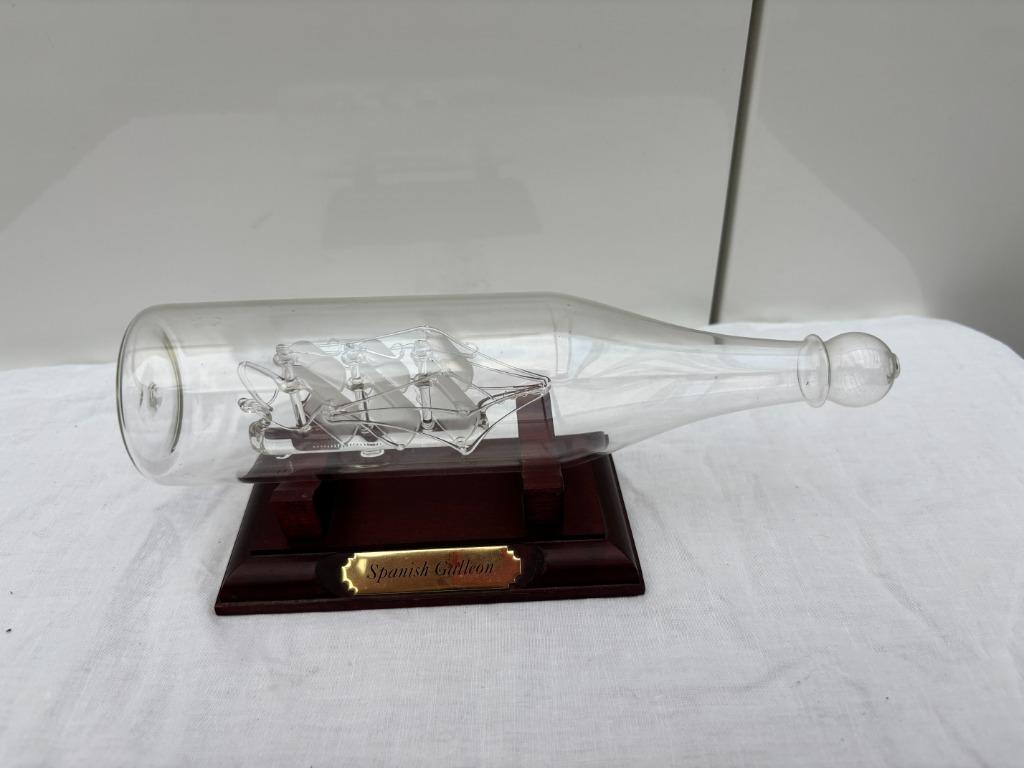 Vintage schip in fles, Ophalen