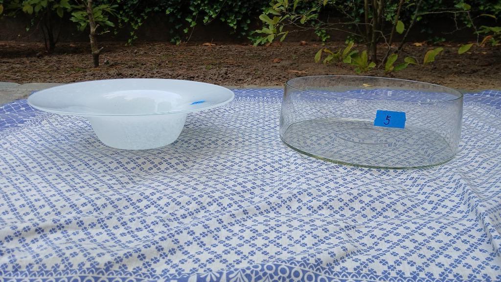 2 glazen schalen- zie omschrijving, Ophalen