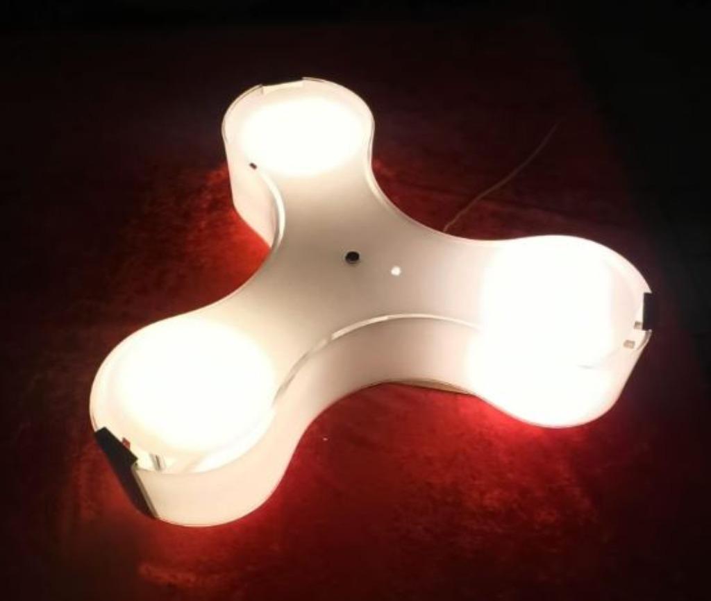 design Studio Italia plafond/wandlamp  glas, Huis en Inrichting, Ophalen, Zo goed als nieuw, Glas, Design