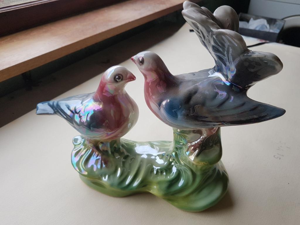 stenen beeldje met 2 duifjes, Ophalen, Zo goed als nieuw, Dier