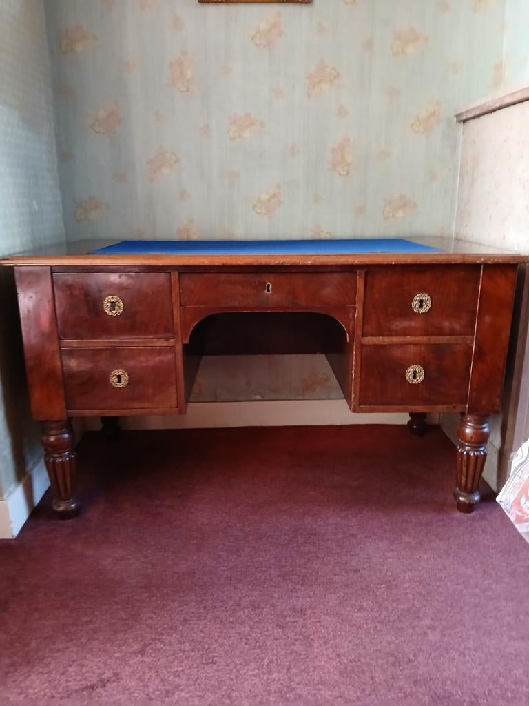 Ancien bureau/ écritoire en acajou, Maison & Meubles, Enlèvement