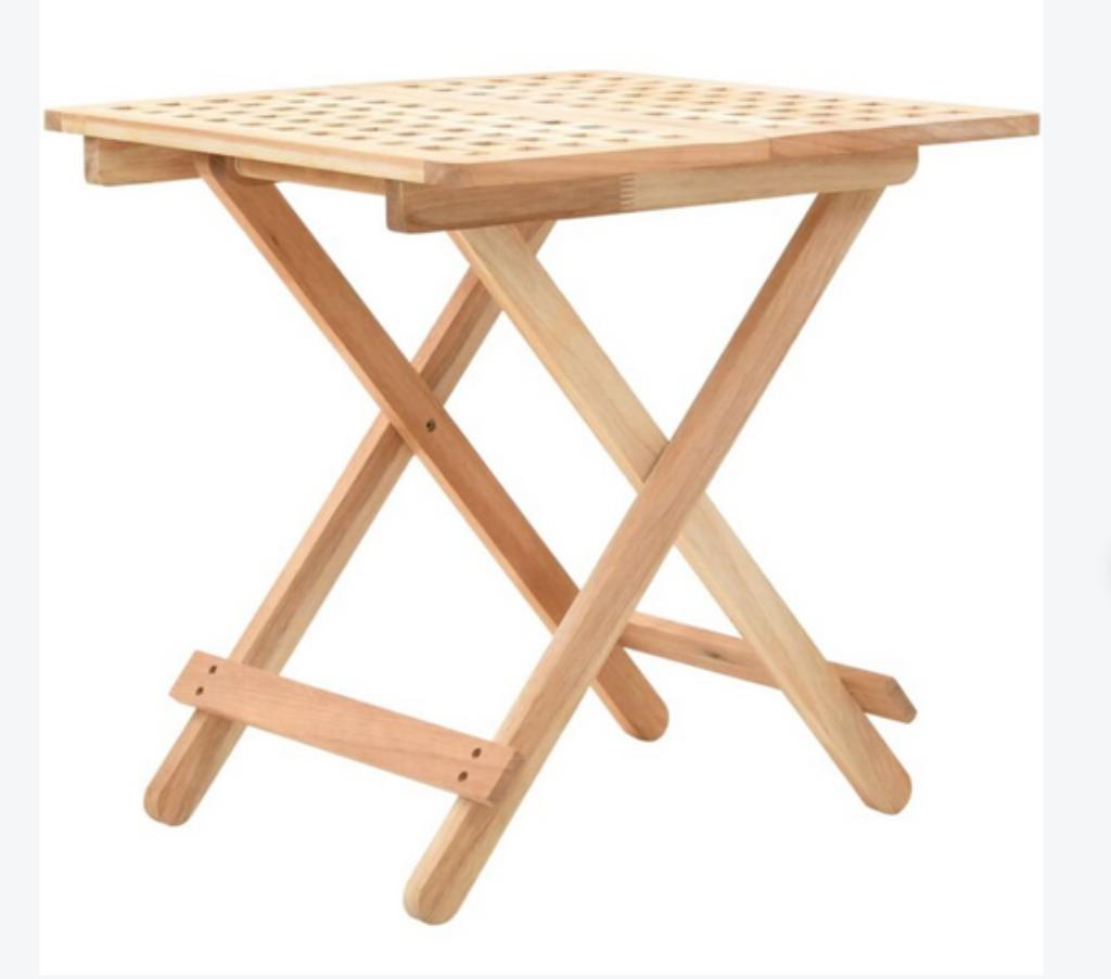 Bijzettafel, Huis en Inrichting, Minder dan 55 cm, Vierkant, Zo goed als nieuw, Hout