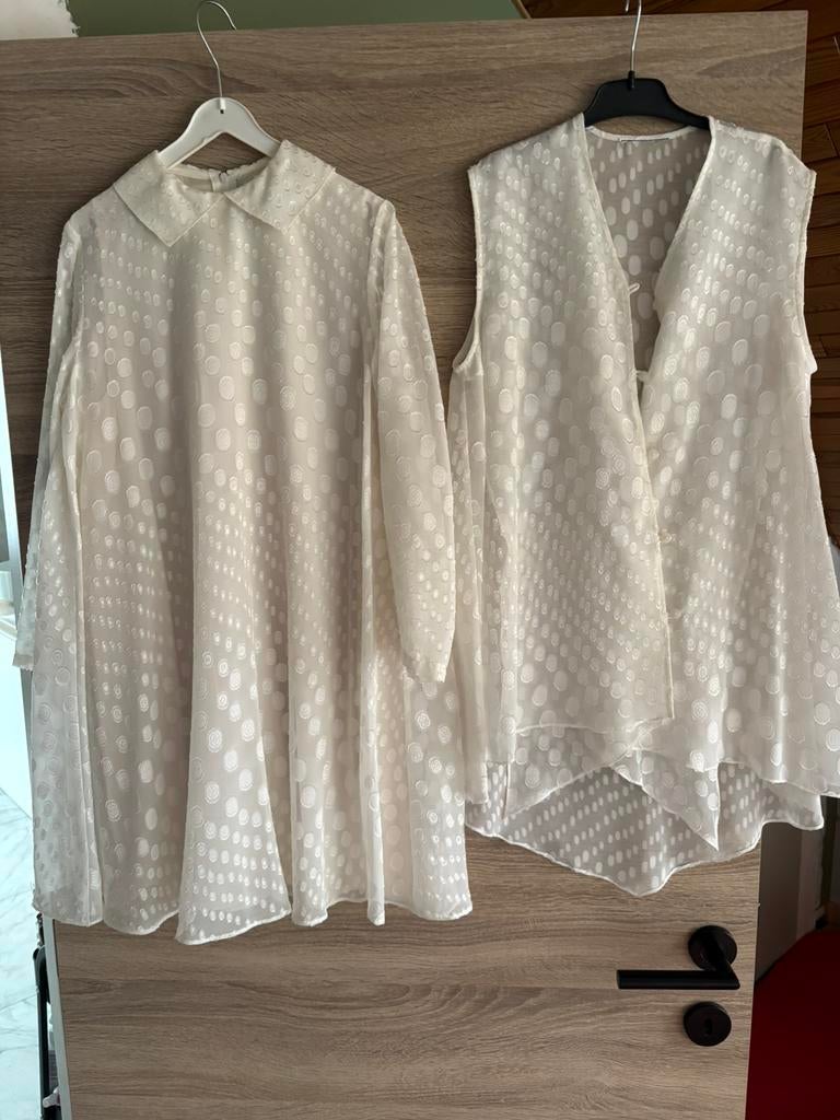 Jurk communie, Kinderen en Baby's, Kinderkleding | Maat 134, Ophalen, Zo goed als nieuw, Meisje, Jurk of Rok
