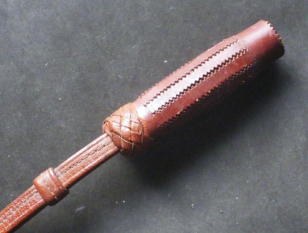 Dragonne off. belge cuir modèle 1852 pour sabre de cavalerie, Verzamelen, Verzenden, Landmacht, Zwaard of Sabel
