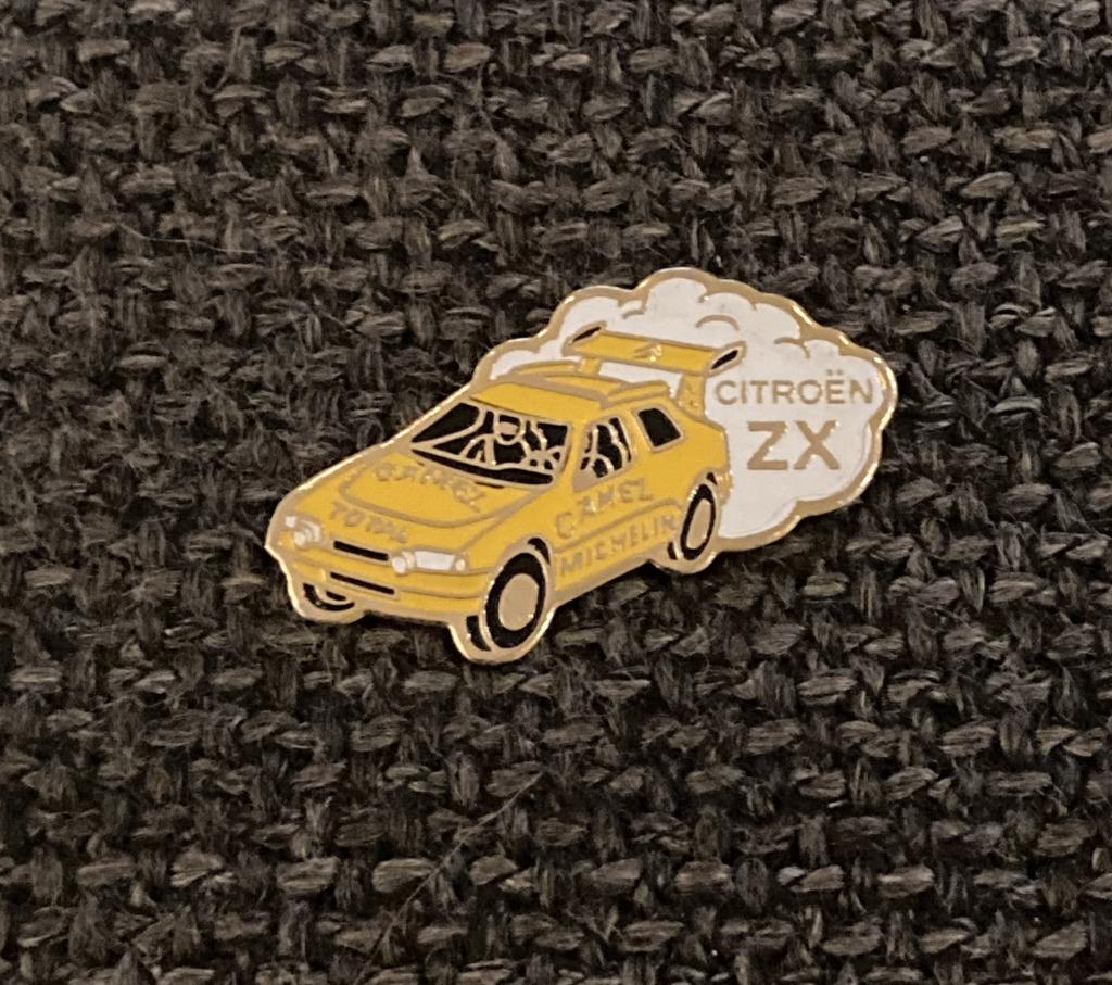 PIN - CITROËN ZX - CAMEL - RALLY - RALLYE, Envoi, Utilisé, Sport, Insigne ou Pin's
