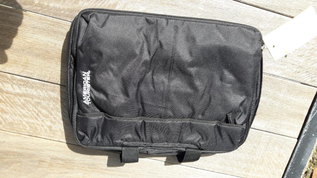 Samsonite American tourister At Toulouse 2.0 3 way shoulder, Handtassen en Accessoires, 40 tot 60 cm, 30 cm of meer, Zwart, Nieuw