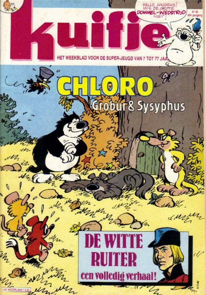 Weekblad Kuifje van 5-11-1985, 40ste Jaargang, Nr.45, Enlèvement ou Envoi, Utilisé, Plusieurs comics, Europe