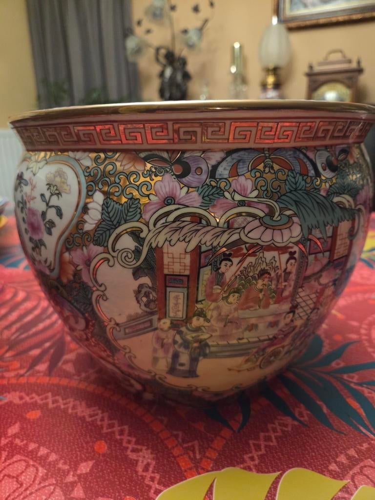 Authentieke chinese viskommen met stempel 2 stuks, Ophalen