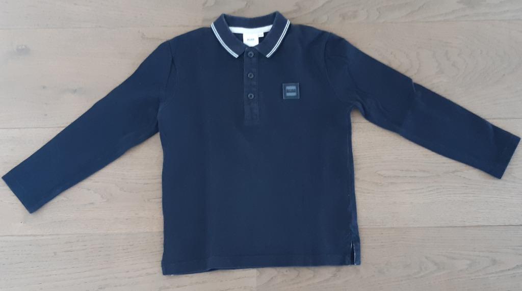 Polo met lange mouwen, BOSS, maat 134, Kinderen en Baby's, Gebruikt, Ophalen of Verzenden, Shirt of Longsleeve, Hugo Boss