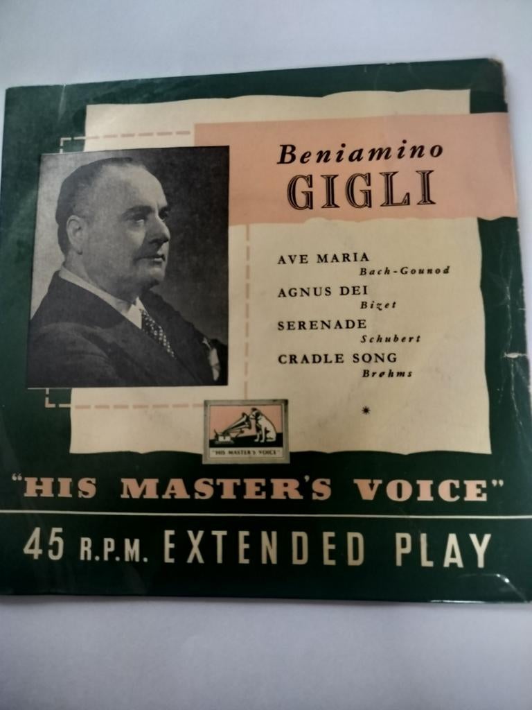 Goede EP (extended play)45 t.  Benjamin Gigli, Ophalen of Verzenden, Gebruikt, EP
