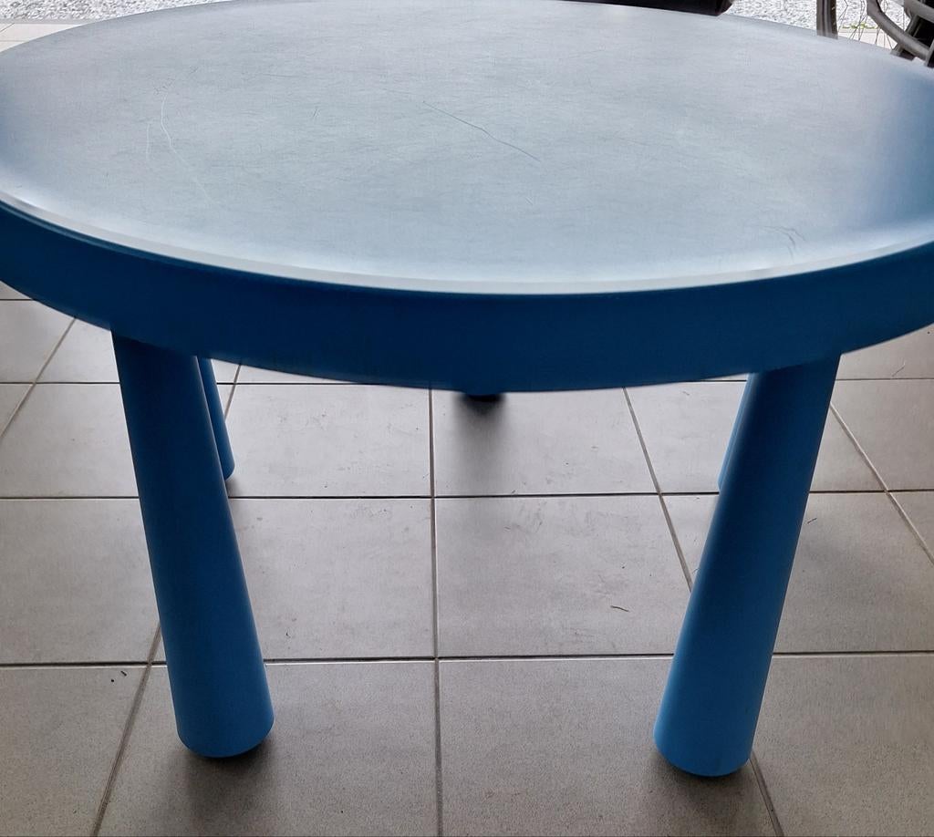 Tafel Mammut Ikea blauw, Kinderen en Baby's, Ophalen of Verzenden, Gebruikt