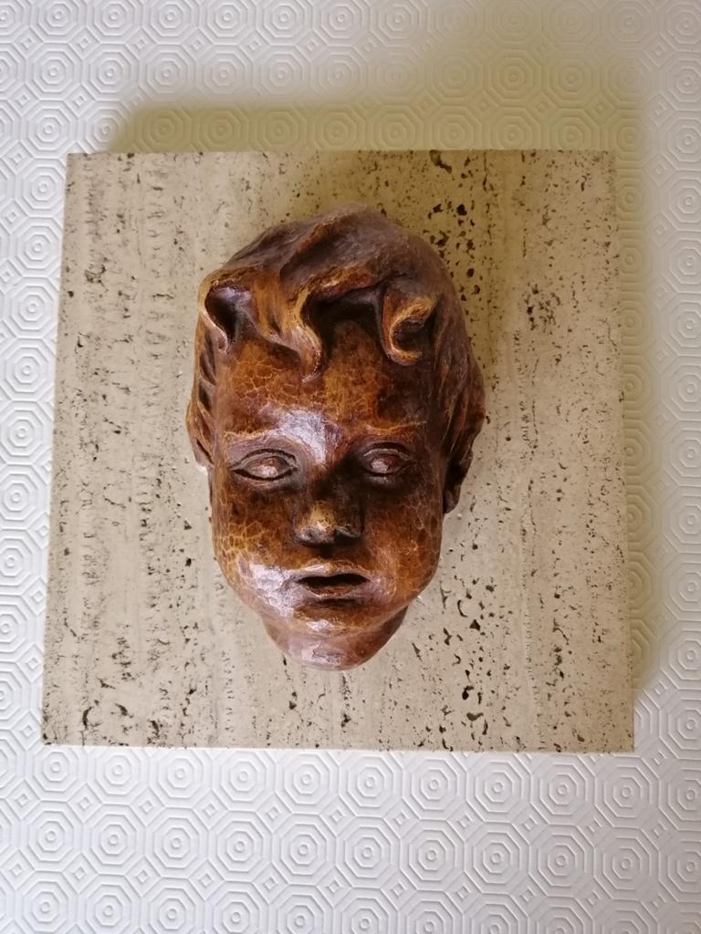 Moulage (?) de tête d'enfant, Antiquités & Art, Enlèvement ou Envoi