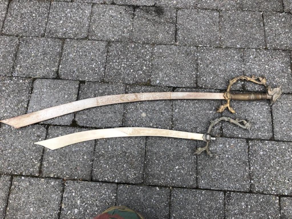 2 sierzwaarden, Antiek en Kunst, Curiosa en Brocante, Ophalen